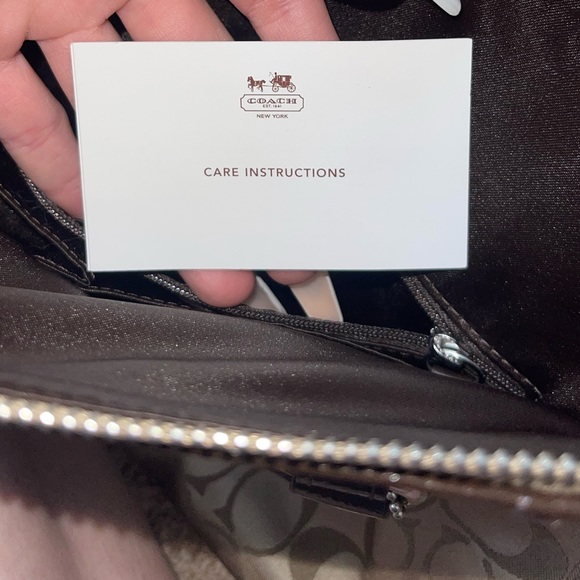 coach brown satchel tote crossbody shoulder bag - Picture 3 of 17